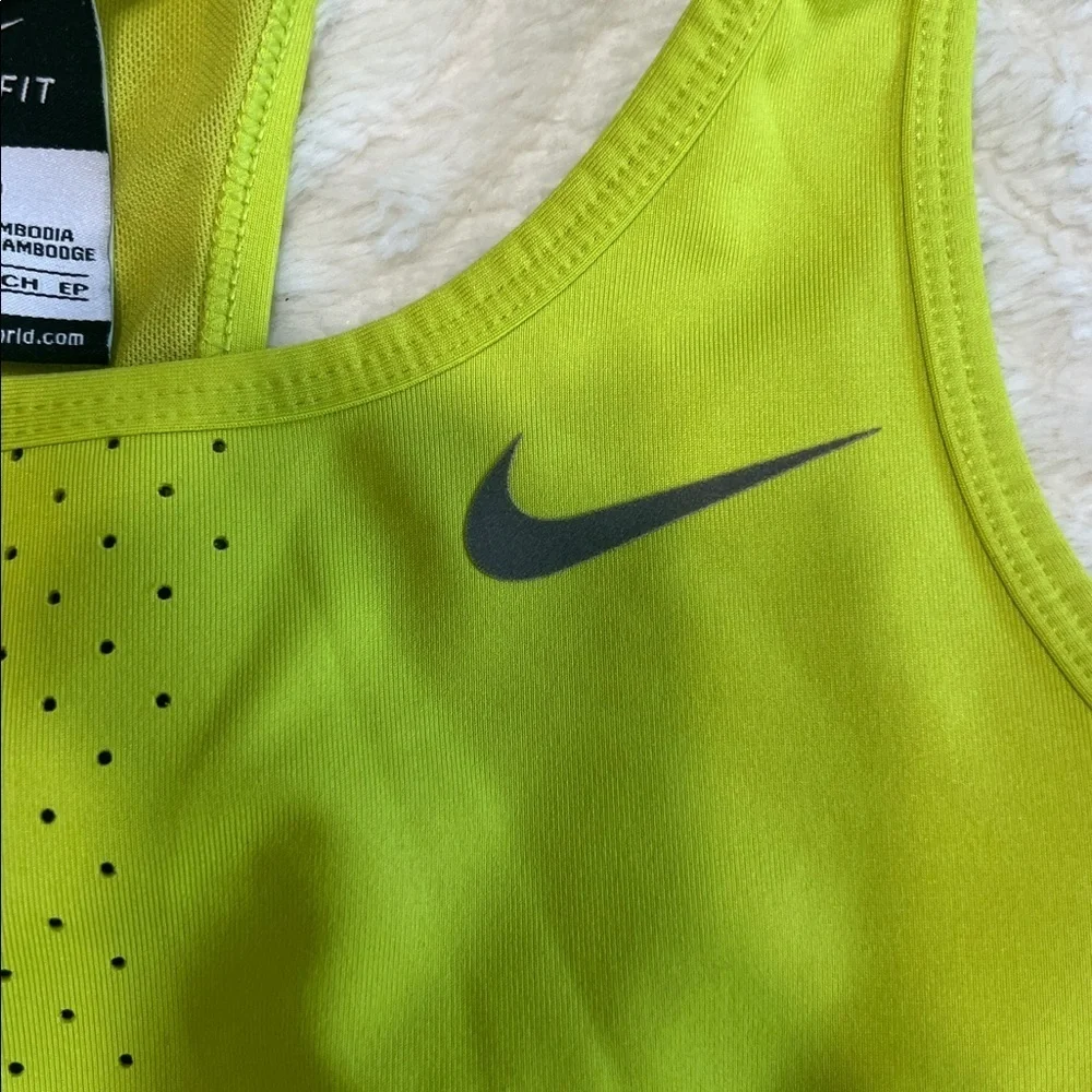 Nike Pro Dri-Fit Sports Bra | Neon Green | Size XS